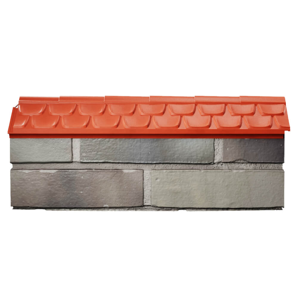 Парапет Zking Эльбрус Красный с посадкой на 0.5 кирпича (130мм) в Бузулуке фото