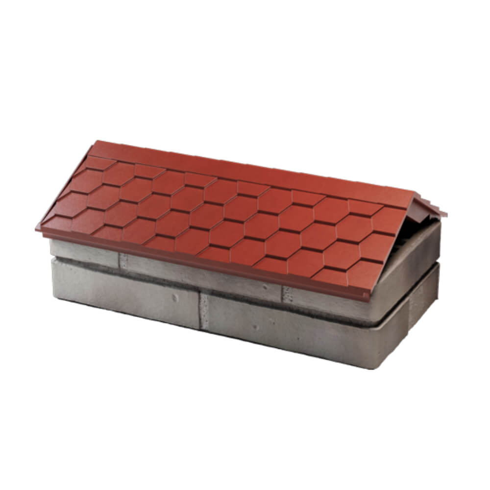 Парапет Zking Эверест Красный с посадкой на 1 кирпич (200/225/255мм) в Бузулуке фото