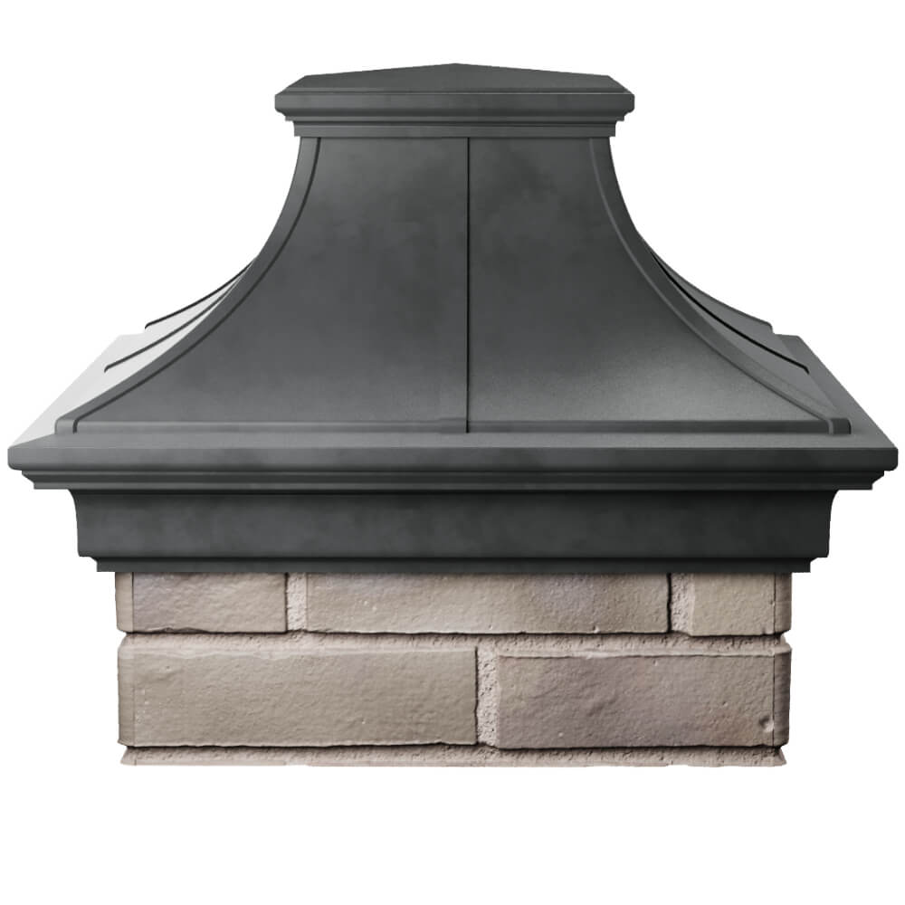 Колпак Zking Монблан Премиум Серый на столб 1.5х1.5 кирпича (385х385мм) Бузулук фото