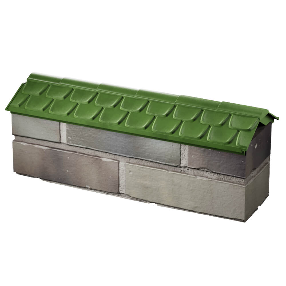 Парапет Zking Эльбрус Зеленый с посадкой на 0.5 кирпича (130мм) в Бузулуке фото