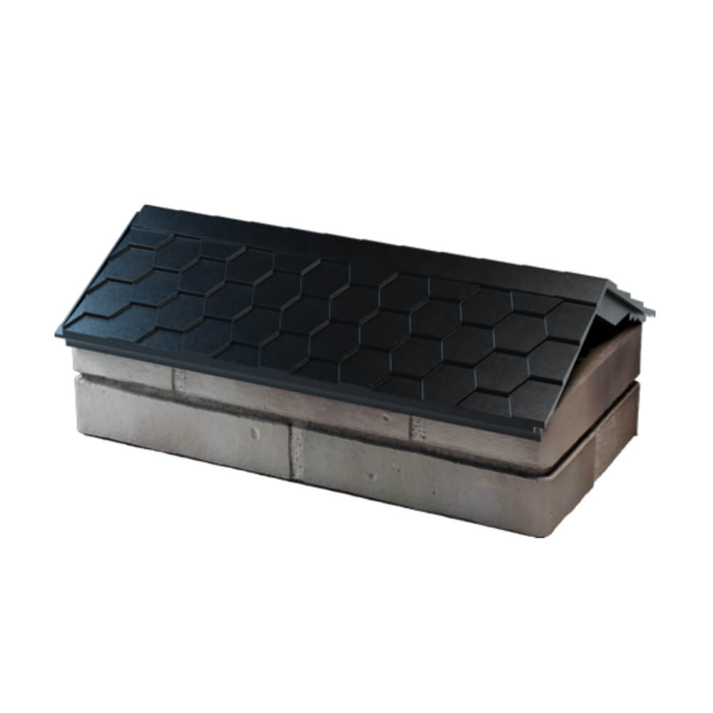 Парапет Zking Эверест Черный с посадкой на 1 кирпич (200/225/255мм) в Бузулуке фото