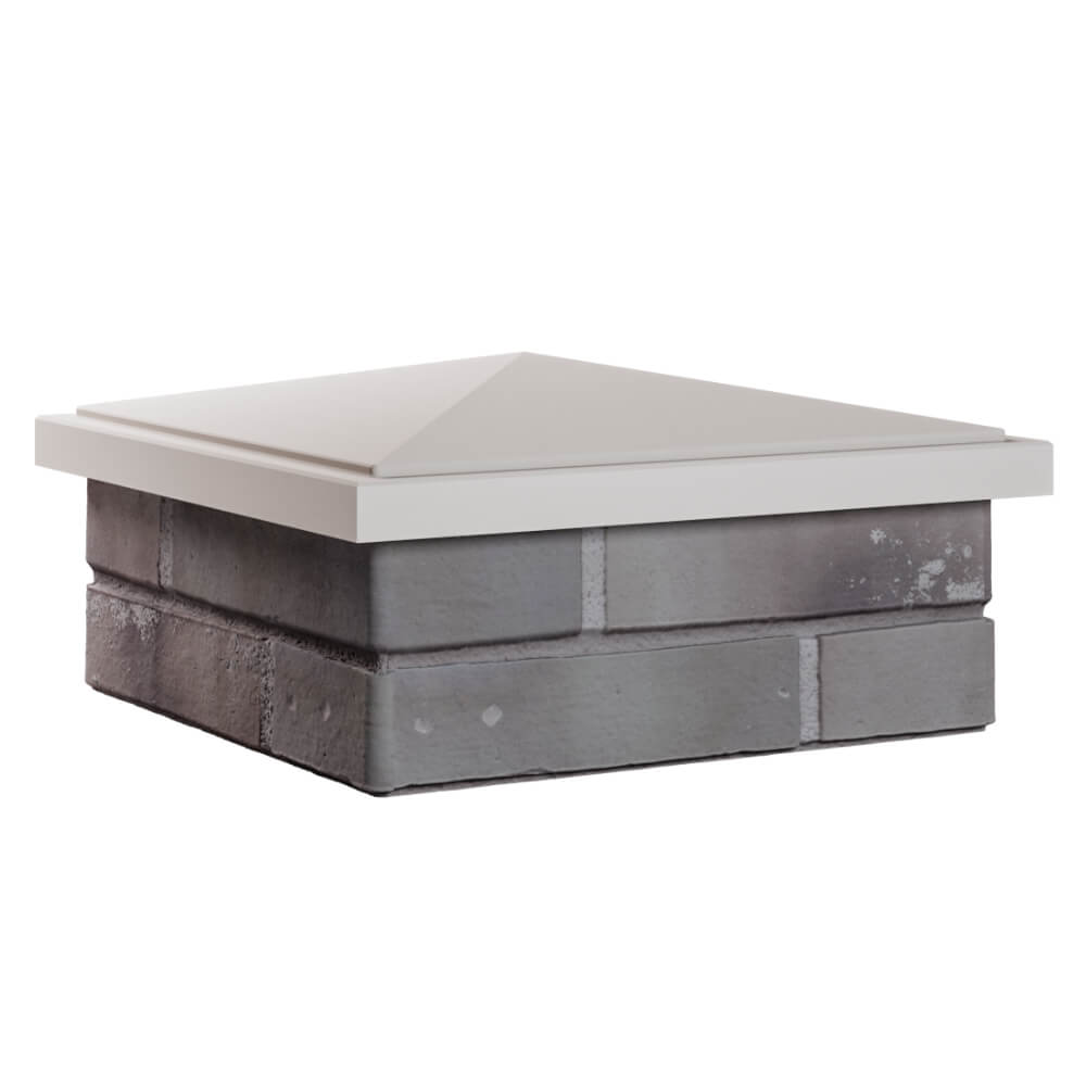 Колпак Zking БонаМоно Бежевый на столб 1.5х1.5 кирпича (385х385, 400х400мм) в Бузулуке фото