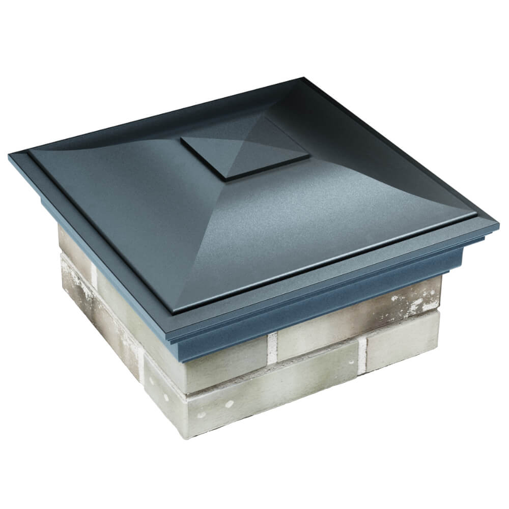 Колпак Zking Монблан Серый на столб 1.5х1.5 кирпича (385х385мм) в Бузулуке фото