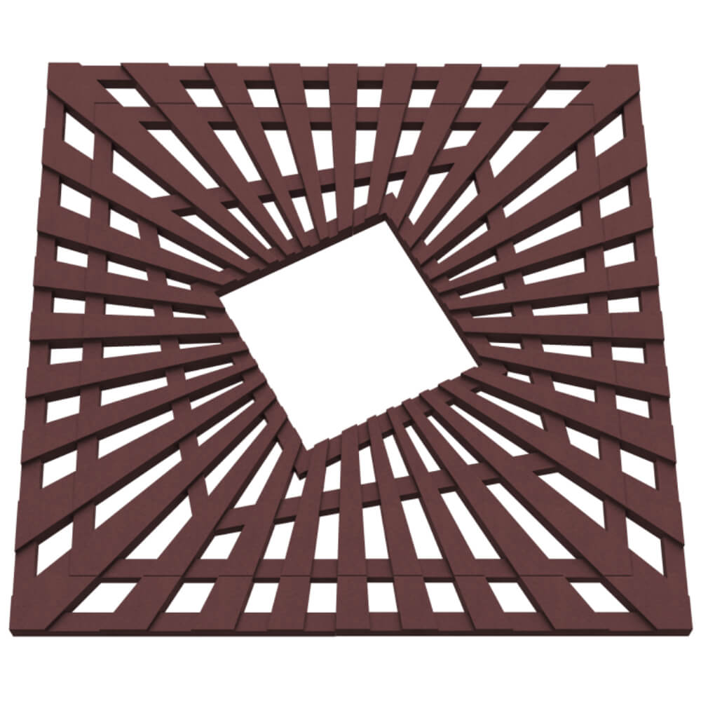 Приствольная решетка для дерева ZKING ATMOSPHERE 1.2х1.2м Коричневая в Бузулуке фото