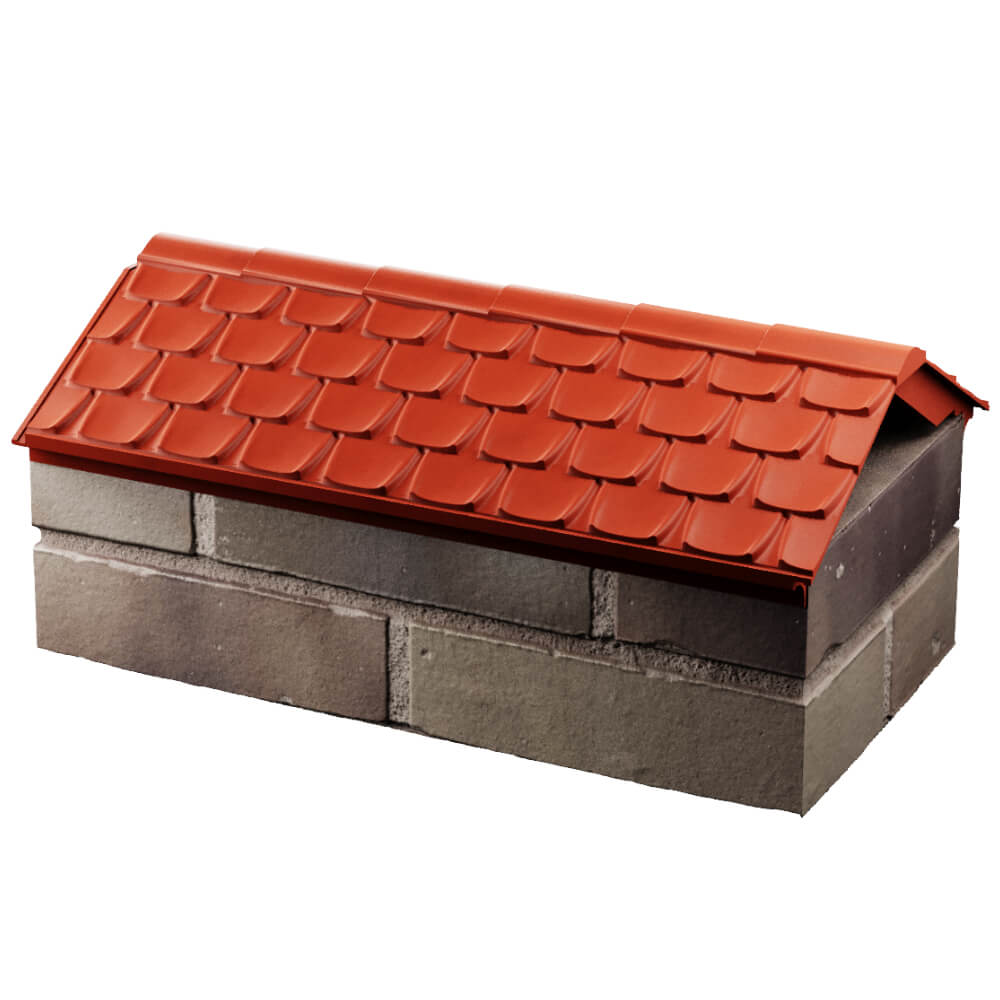 Парапет Zking Эльбрус Красный с посадкой на 1 кирпич (255мм) в Бузулуке фото