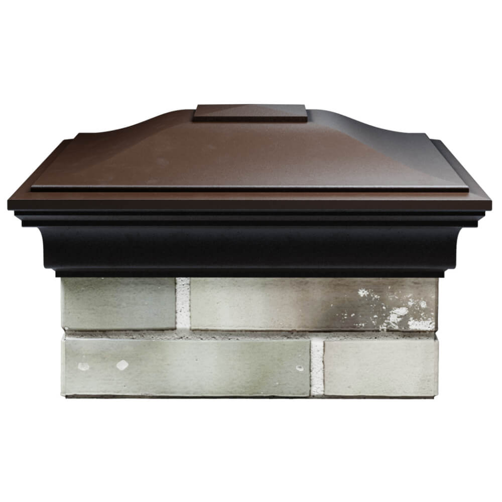 Колпак Zking Монблан Коричневый на столб 1.5х1.5 кирпича (385х385мм) Бузулук фото