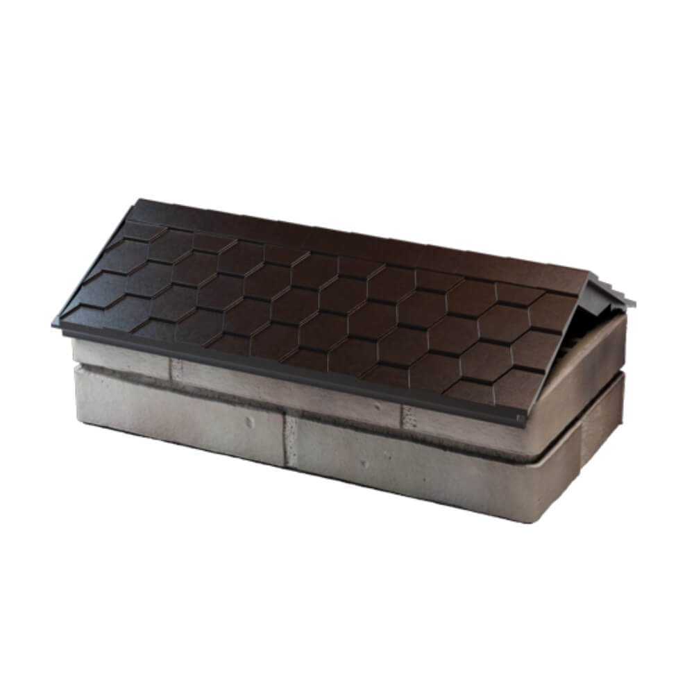 Парапет Zking Эверест Коричневый с посадкой на 1 кирпич (200/225/255мм) в Бузулуке фото