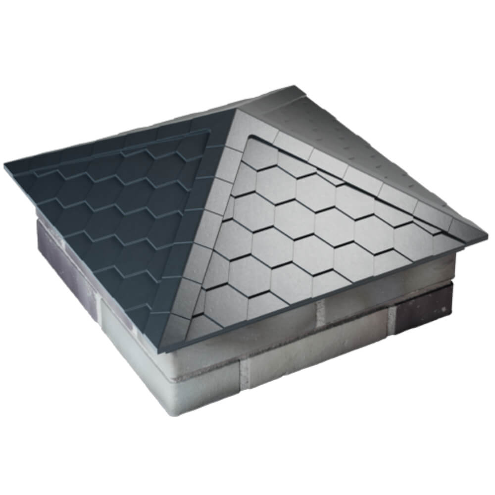 Колпак Zking Эверест Серый на столб 2х2 кирпича (535х535мм) Бузулук фото