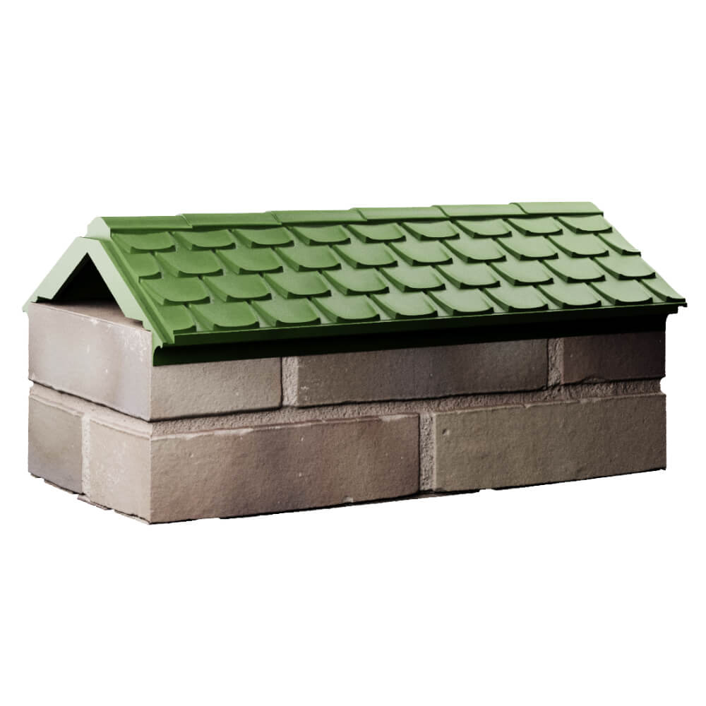 Парапет Zking Эльбрус Зеленый с посадкой на 1 кирпич (255мм) Бузулук фото