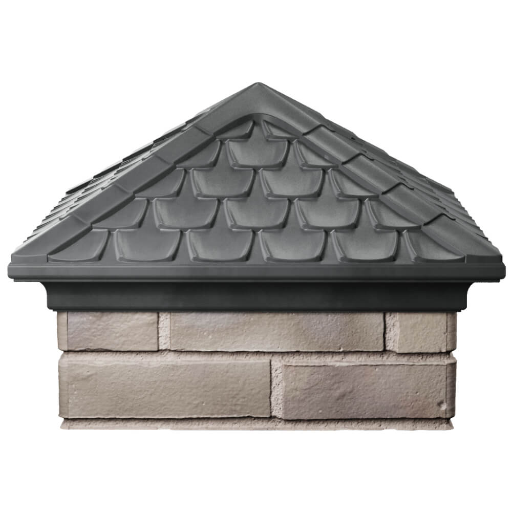 Колпак Zking Эльбрус Серый на столб 1.5х1.5 кирпича (385х385мм) Бузулук фото