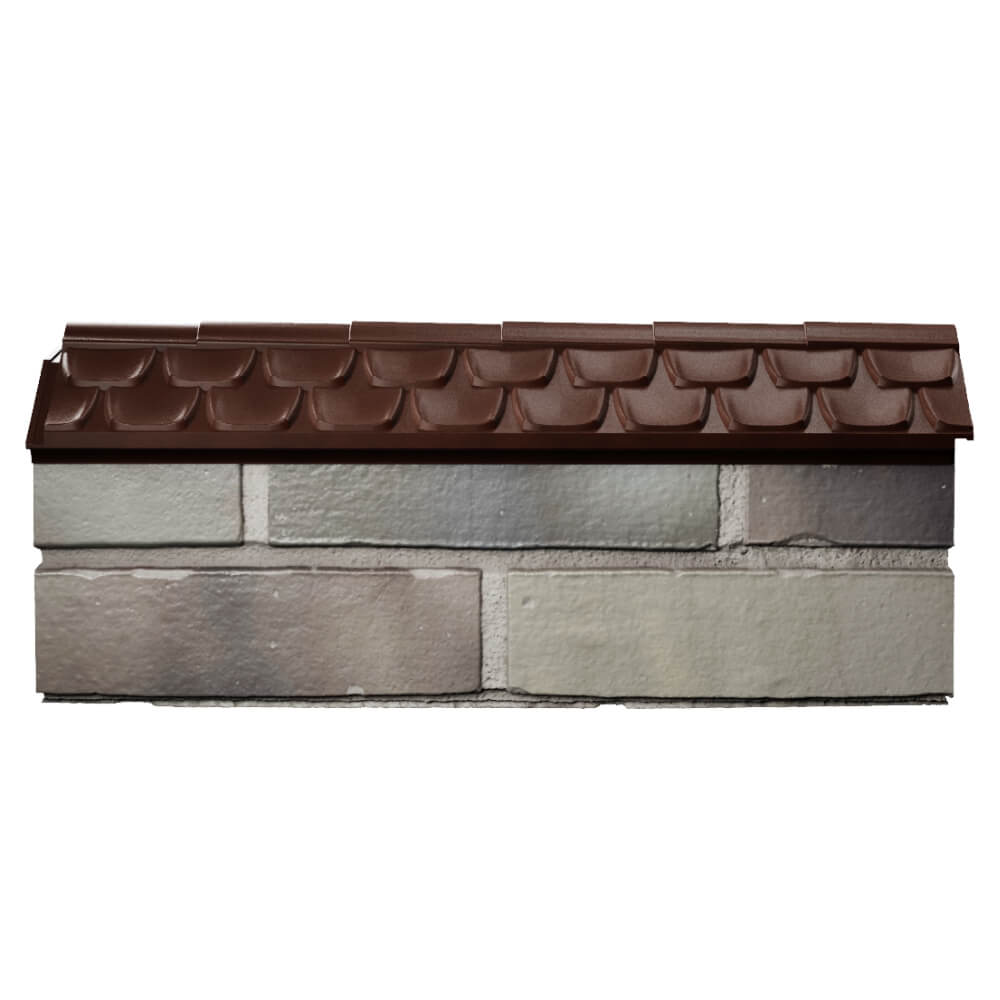 Парапет Zking Эльбрус Коричневый с посадкой на 0.5 кирпича (130мм) в Бузулуке фото