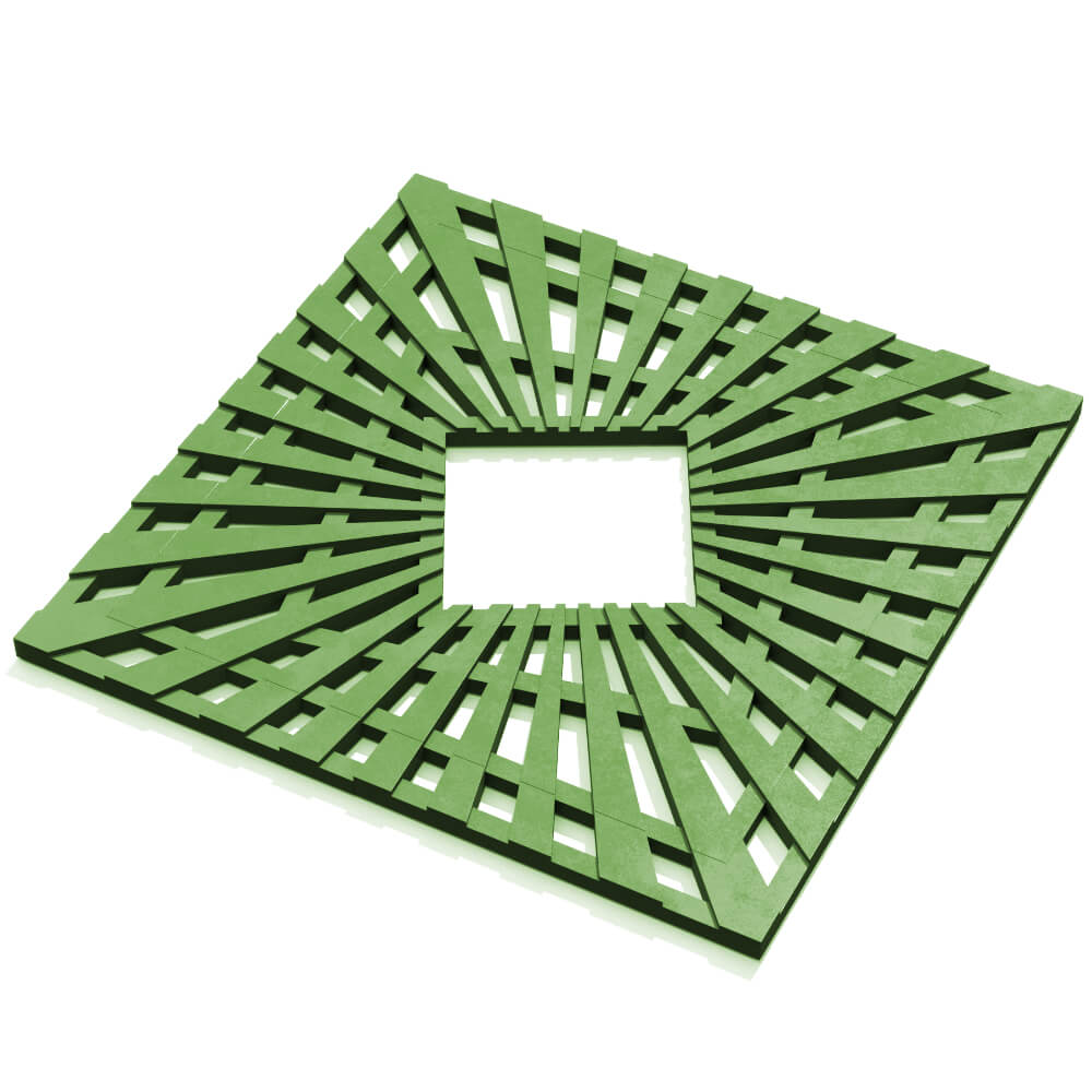 Приствольная решетка для дерева ZKING ATMOSPHERE 1.2х1.2м Зеленая в Бузулуке фото