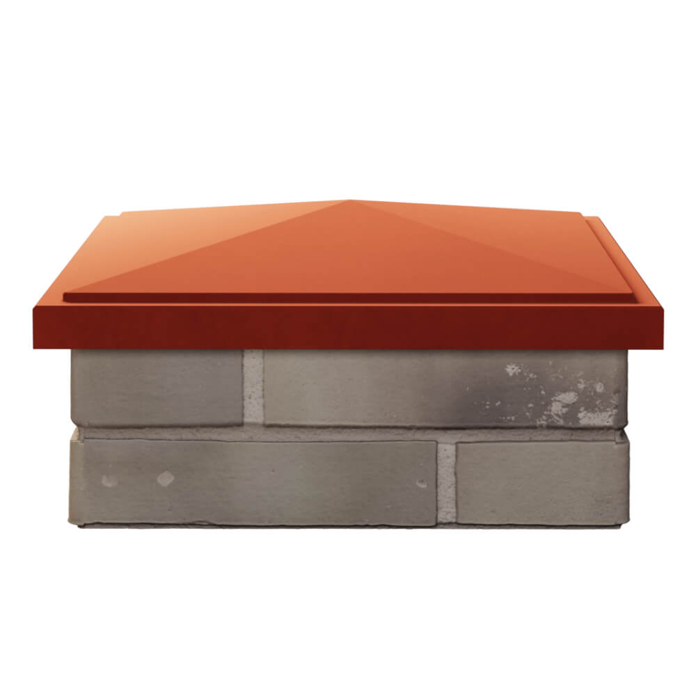 Колпак Zking БонаМоно Красный на столб 1.5х1.5 кирпича (385х385, 400х400мм) Бузулук фото