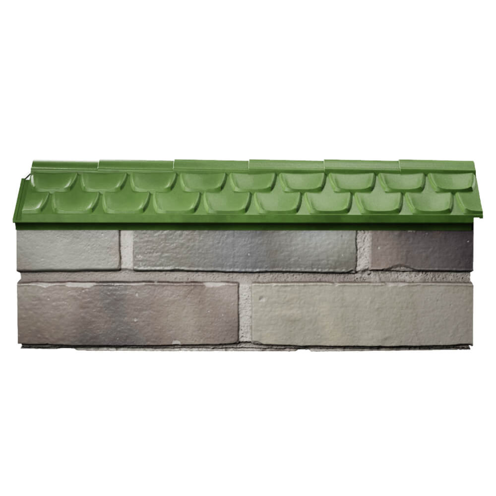 Парапет Zking Эльбрус Зеленый с посадкой на 0.5 кирпича (130мм) в Бузулуке фото