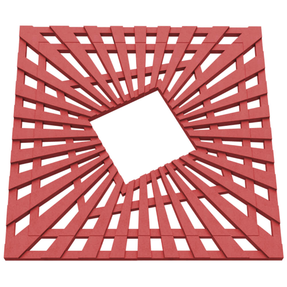 Приствольная решетка для дерева ZKING ATMOSPHERE 1.2х1.2м Красная в Бузулуке фото