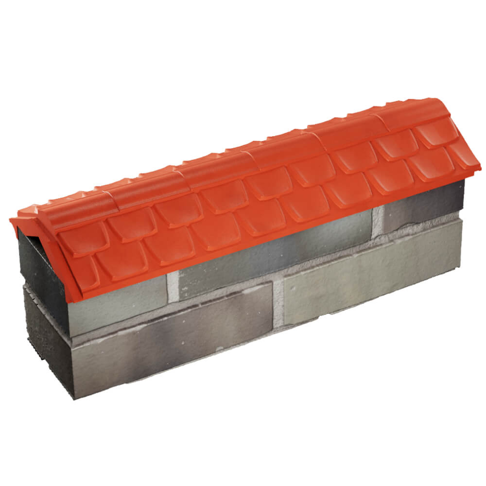 Парапет Zking Эльбрус Красный с посадкой на 0.5 кирпича (130мм) в Бузулуке фото