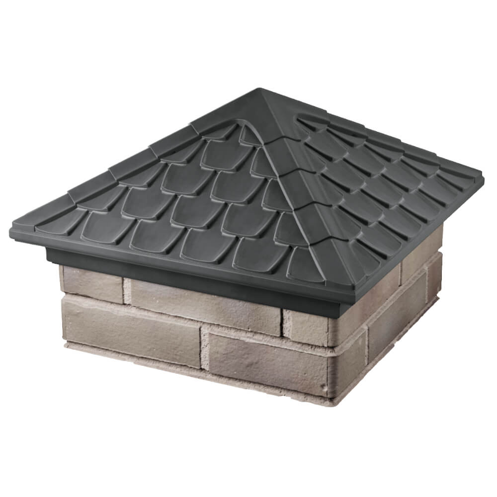 Колпак Zking Эльбрус Серый на столб 1.5х1.5 кирпича (385х385мм) в Бузулуке фото