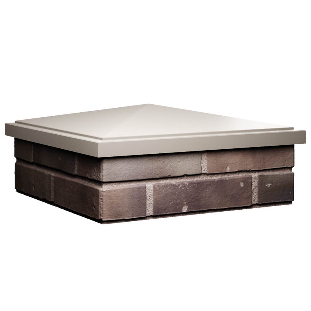 Колпак Zking БонаМоно Бежевый на столб 2х2 кирпича (515х515, 530х530мм) в Бузулуке фото