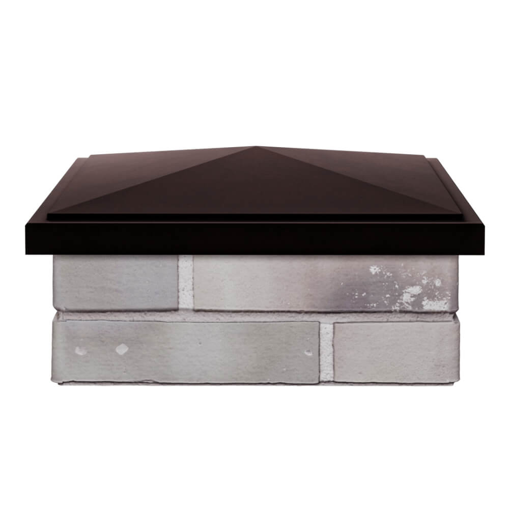 Колпак Zking БонаМоно Коричневый на столб 1.5х1.5 кирпича (385х385, 400х400мм) Бузулук фото