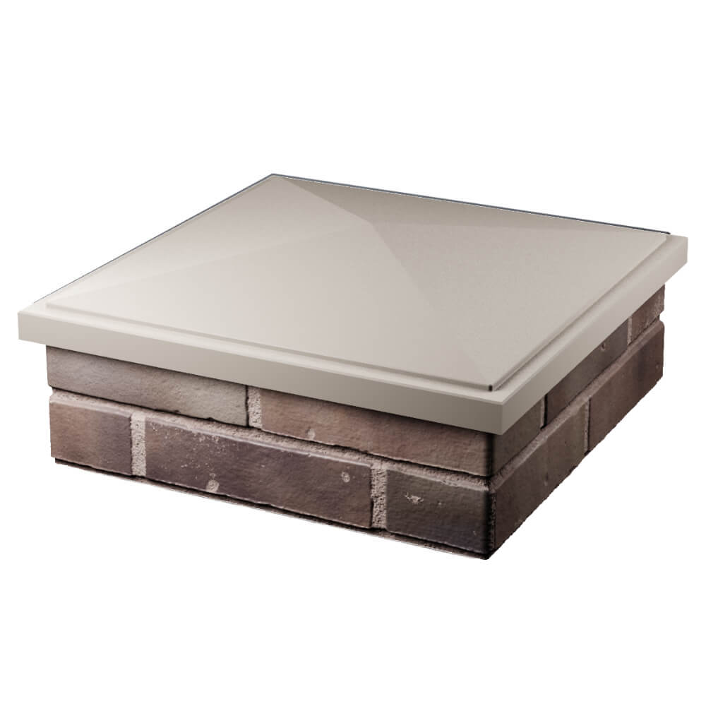 Колпак Zking БонаМоно Бежевый на столб 2х2 кирпича (515х515, 530х530мм) в Бузулуке фото