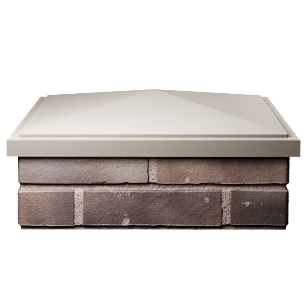 Колпак Zking БонаМоно Бежевый на столб 2х2 кирпича (515х515, 530х530мм) Бузулук фото