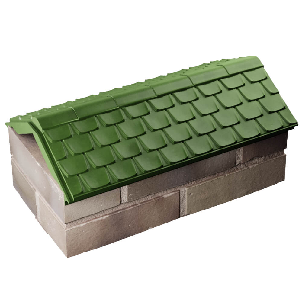 Парапет Zking Эльбрус Зеленый с посадкой на 1 кирпич (255мм) в Бузулуке фото