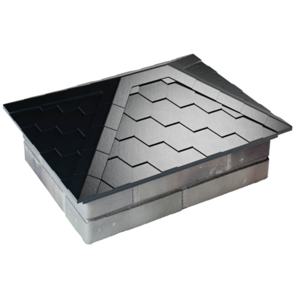 Колпак Zking Эверест Черный на столб 2х1.5 кирпича (520х390мм) Бузулук фото