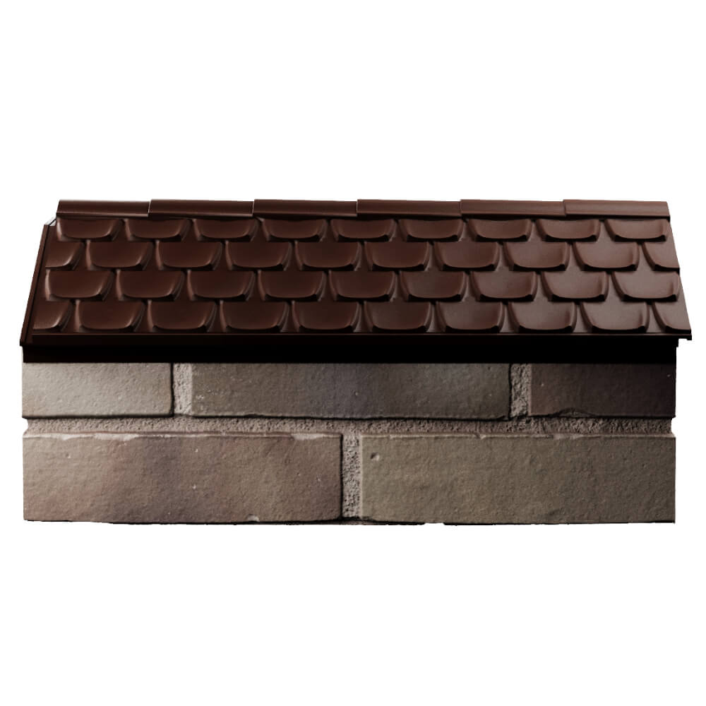 Парапет Zking Эльбрус Коричневый с посадкой на 1 кирпич (255мм) в Бузулуке фото