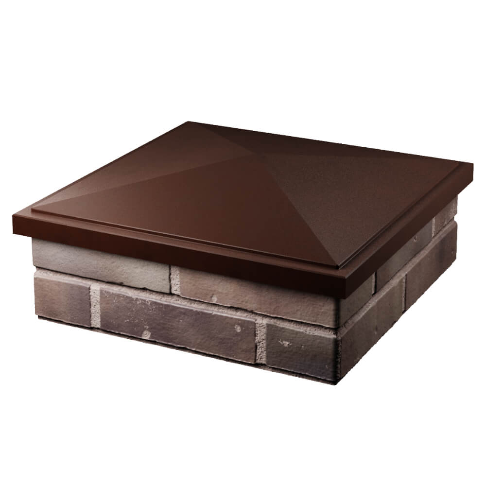 Колпак Zking БонаМоно Коричневый на столб 2х2 кирпича (515х515, 530х530мм) в Бузулуке фото