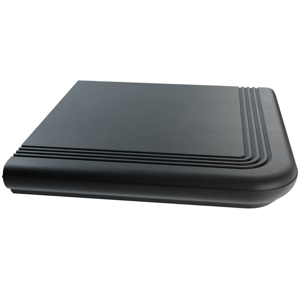 Ступень угловая Verona 340х340х20мм Серый