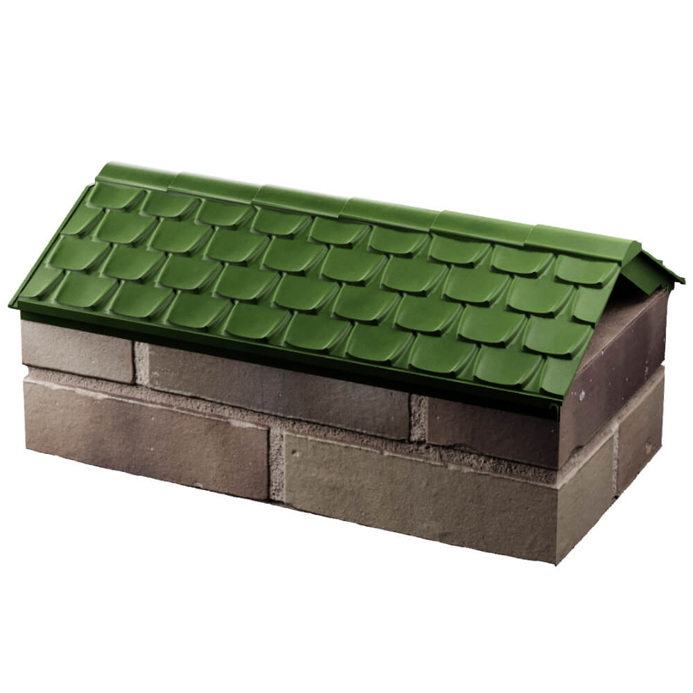 Парапет Zking Эльбрус Зеленый с посадкой на 1 кирпич (255мм) в Бузулуке фото