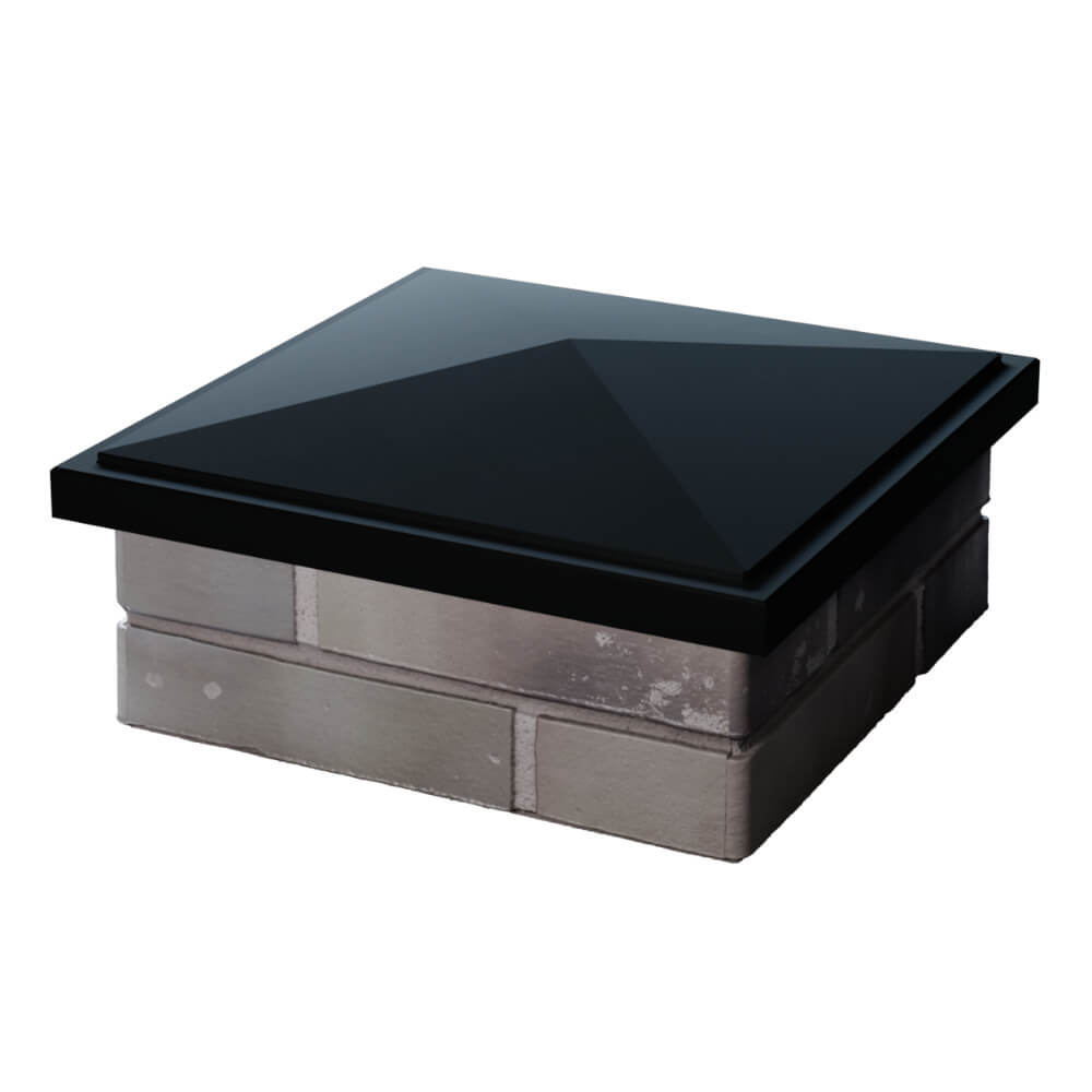 Колпак Zking БонаМоно Черный на столб 1.5х1.5 кирпича (385х385, 400х400мм) в Бузулуке фото