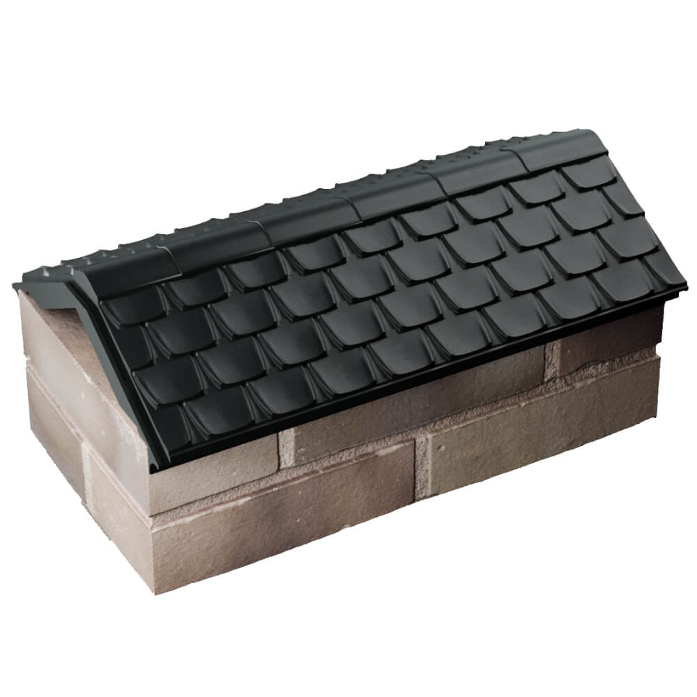 Парапет Zking Эльбрус Черный с посадкой на 1 кирпич (255мм) в Бузулуке фото