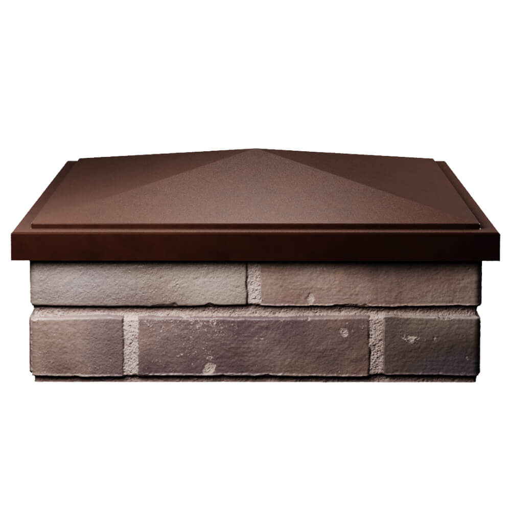 Колпак Zking БонаМоно Коричневый на столб 2х2 кирпича (515х515, 530х530мм) Бузулук фото