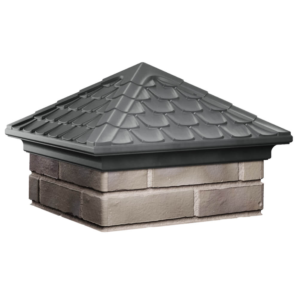 Колпак Zking Эльбрус Серый на столб 1.5х1.5 кирпича (385х385мм) в Бузулуке фото