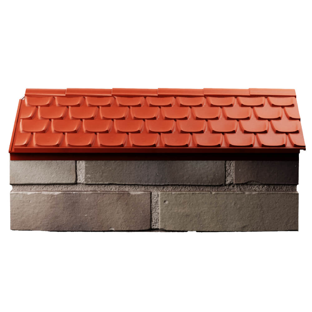 Парапет Zking Эльбрус Красный с посадкой на 1 кирпич (255мм) в Бузулуке фото