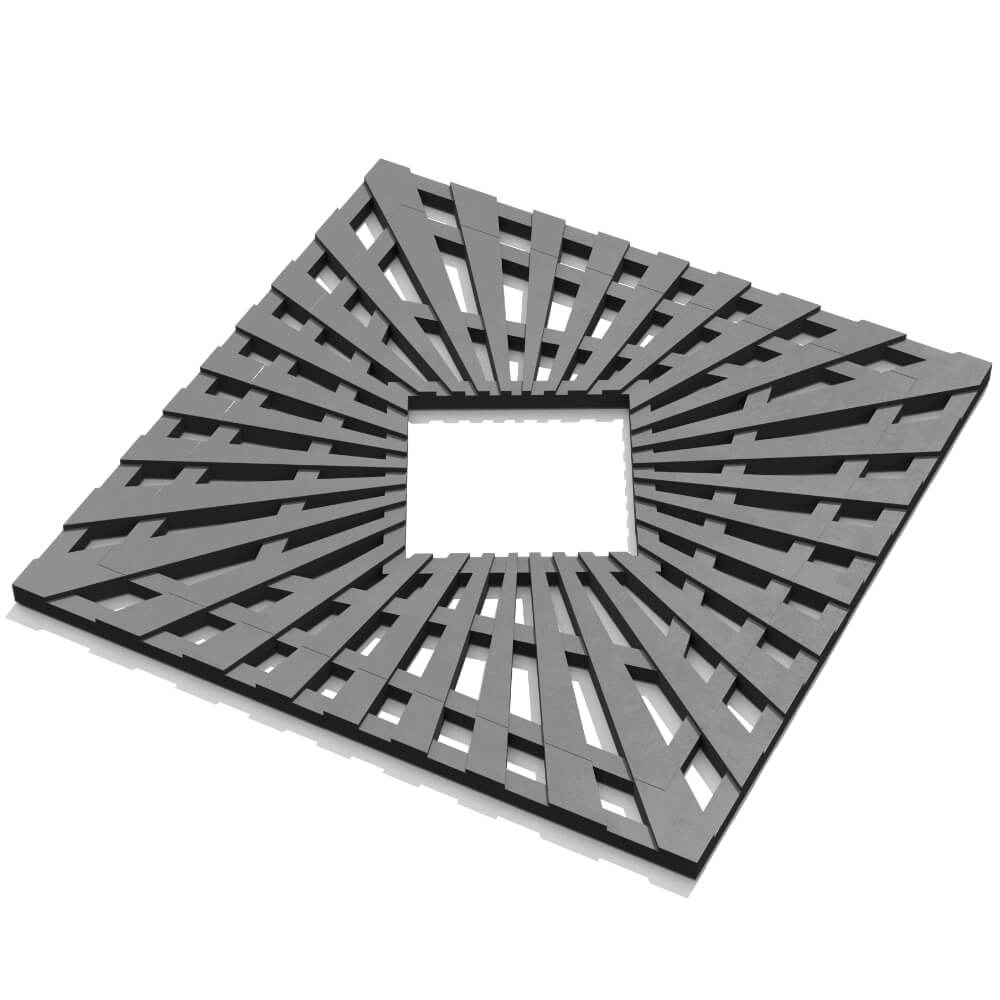 Приствольная решетка для дерева ZKING ATMOSPHERE 1.2х1.2м Серая в Бузулуке фото