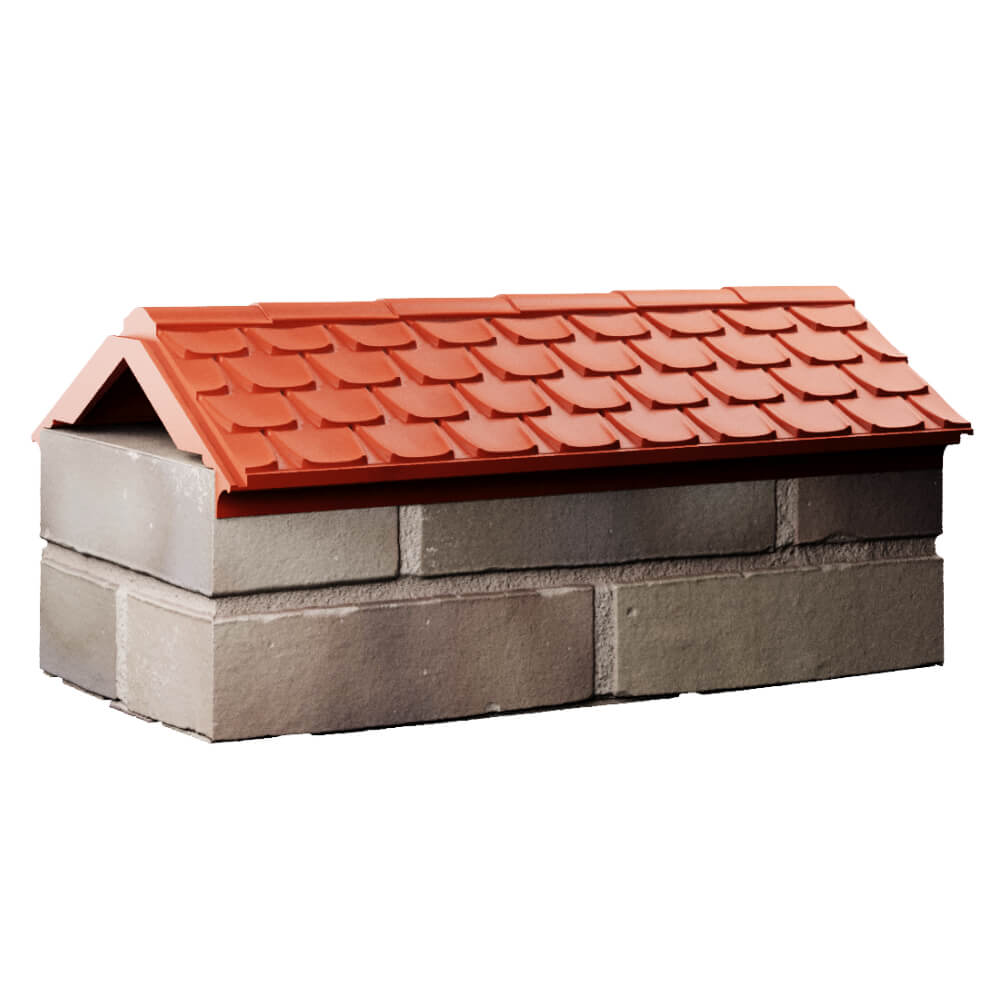Парапет Zking Эльбрус Красный с посадкой на 1 кирпич (255мм) Бузулук фото