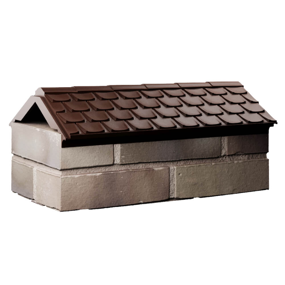 Парапет Zking Эльбрус Коричневый с посадкой на 1 кирпич (255мм) Бузулук фото