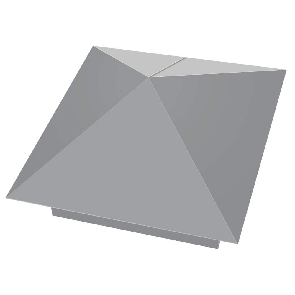 Колпак металлический 390х390мм RAL7004 Серый заборный Бузулук фото