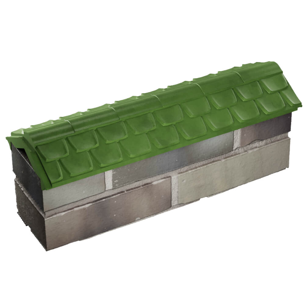 Парапет Zking Эльбрус Зеленый с посадкой на 0.5 кирпича (130мм) в Бузулуке фото